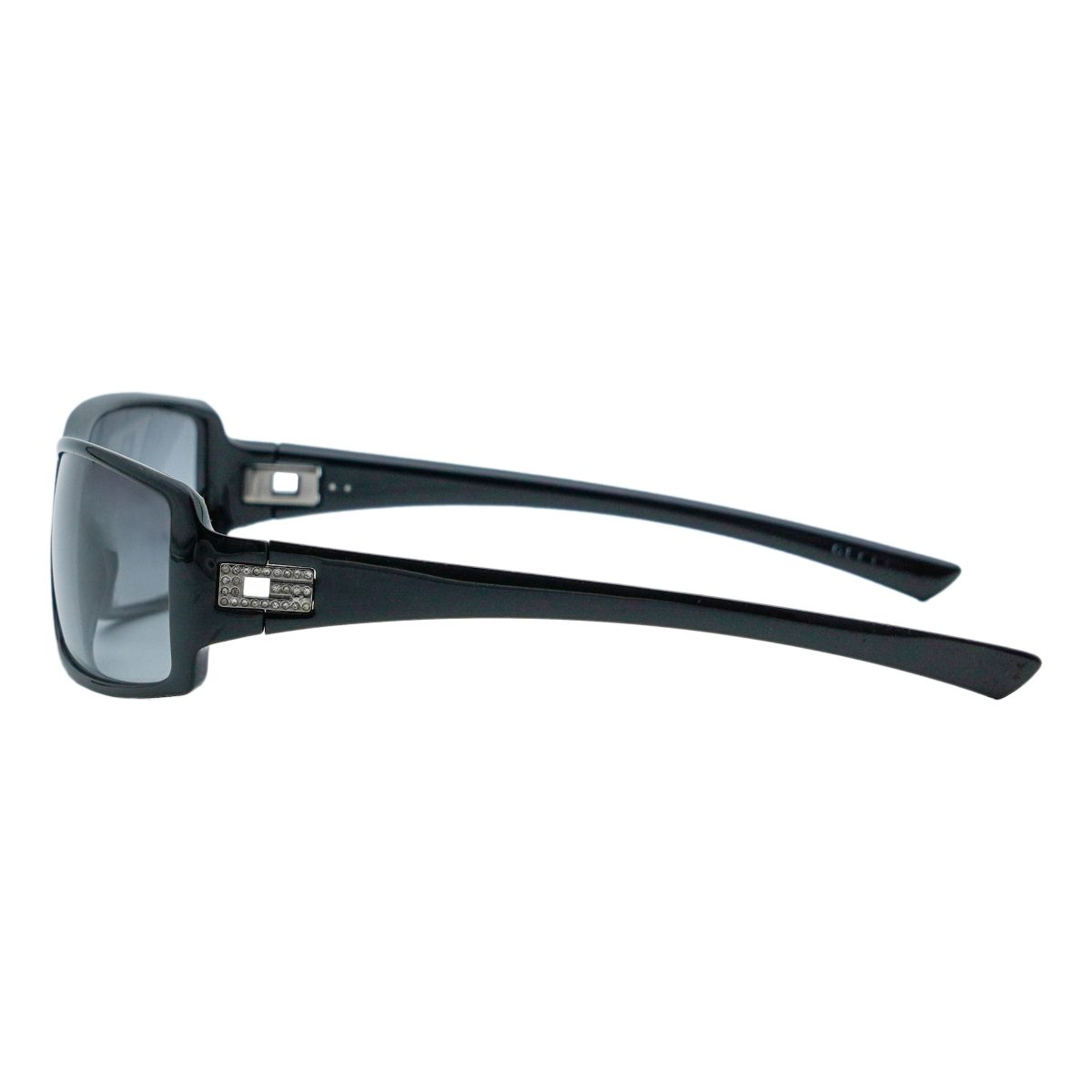 Vintage Gucci Black Strass GG Logo Rectangular Sunglasses — photo 3