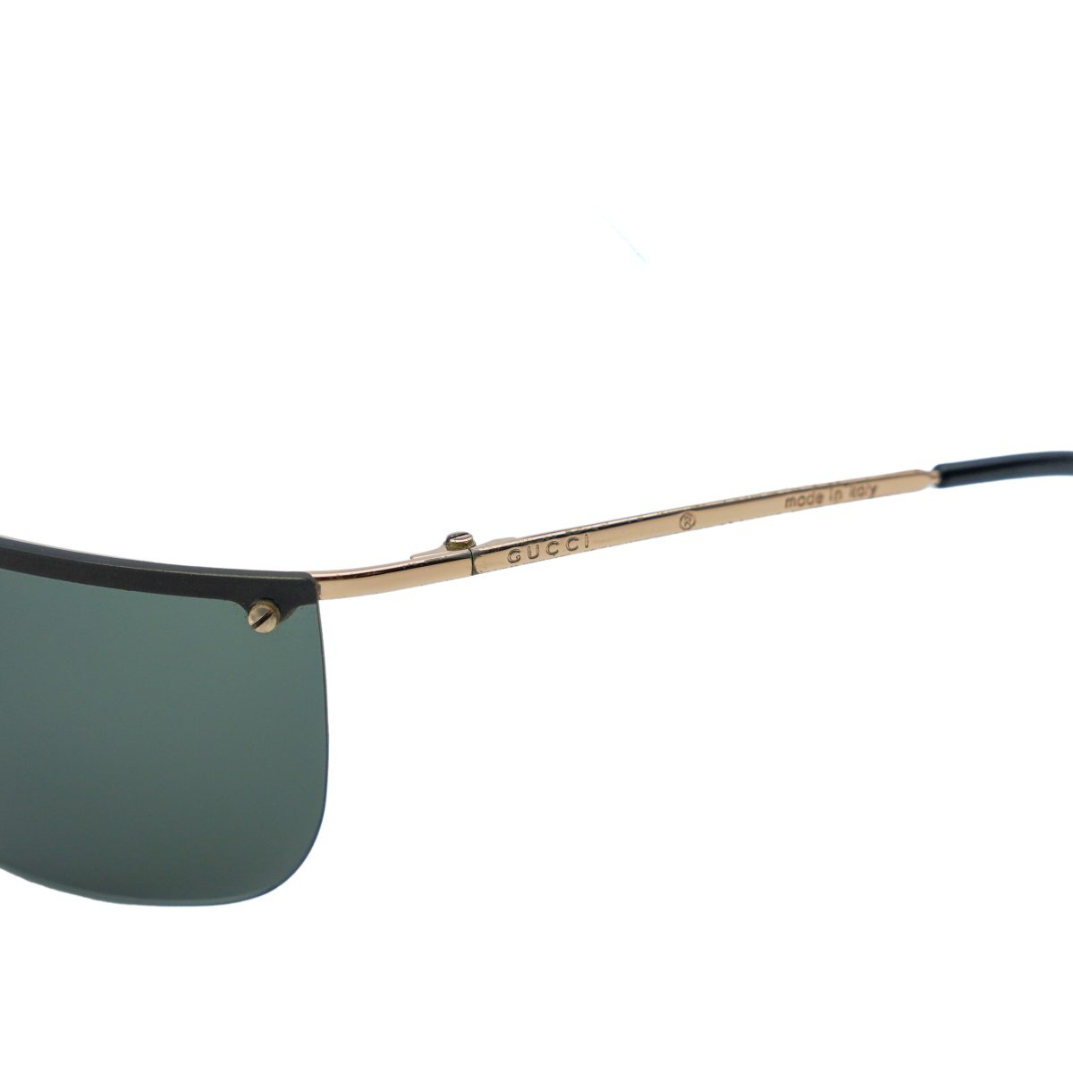 Gucci GG 2652/S Gold Metal Half Rimless Logo Y2K Sunglasses — photo 4