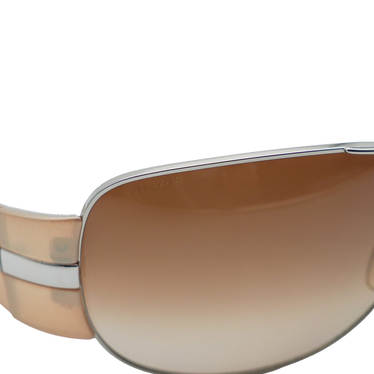 Prada SPR 69H Silver Gradient Aviator Logo Y2K Sunglasses — photo 7
