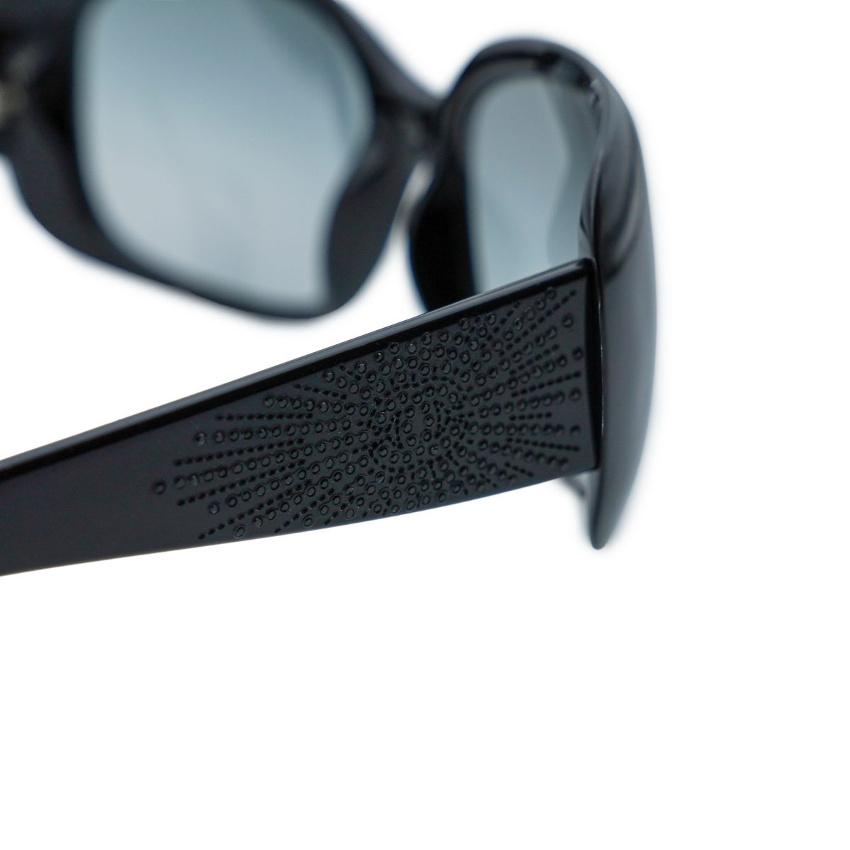 Chanel 6026 Black Gradient Sunburst CC Logo Y2K Sunglasses — photo 5