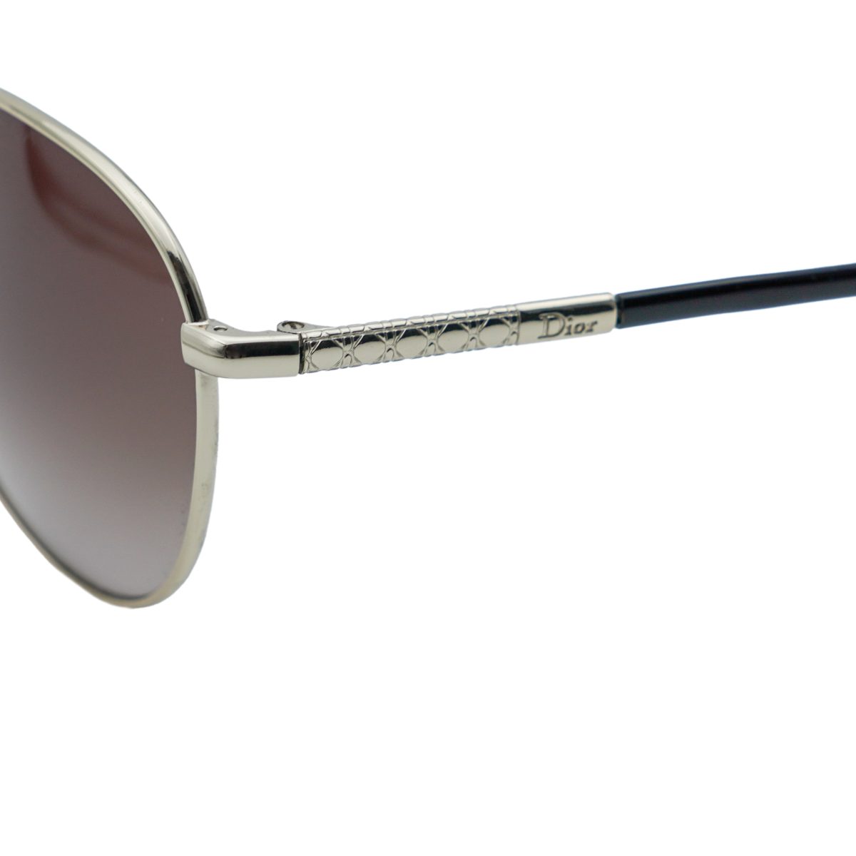 Dior Piccadilly 2 Silver Gradient Aviator Logo Sunglasses — photo 4