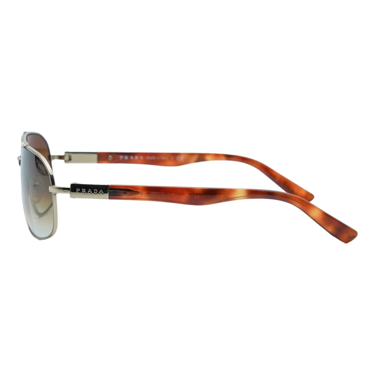 Vintage Prada SPR 57N Pale Gold Gradient Aviator Sunglasses — photo 3