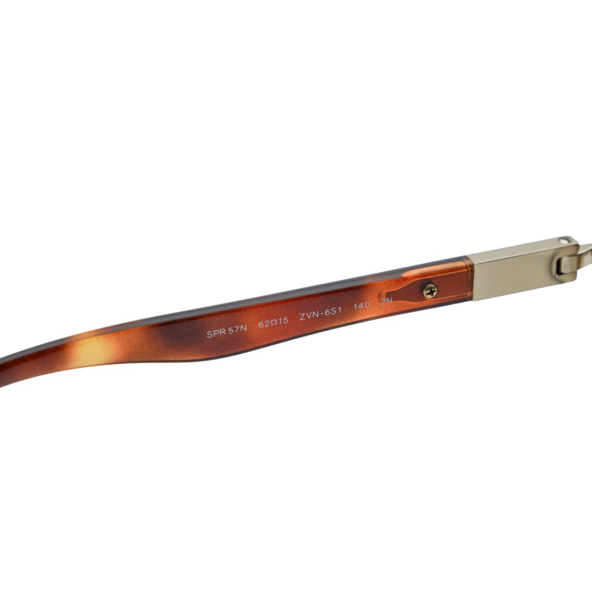 Vintage Prada SPR 57N Pale Gold Gradient Aviator Sunglasses — photo 8