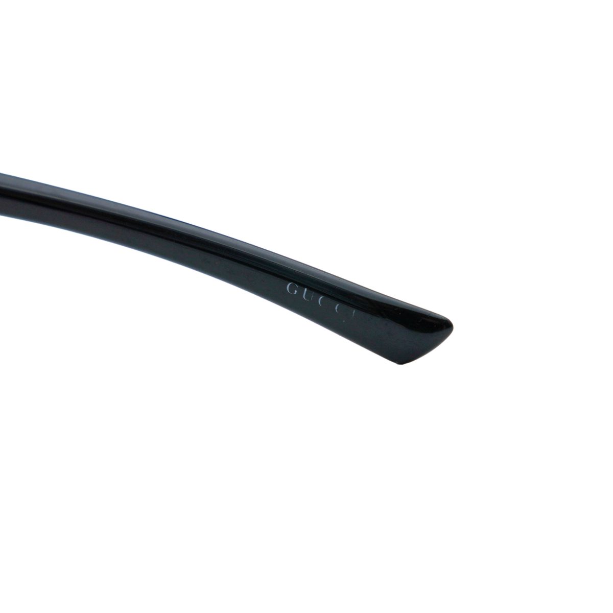Vintage Gucci Black Strass GG Logo Rectangular Sunglasses — photo 6