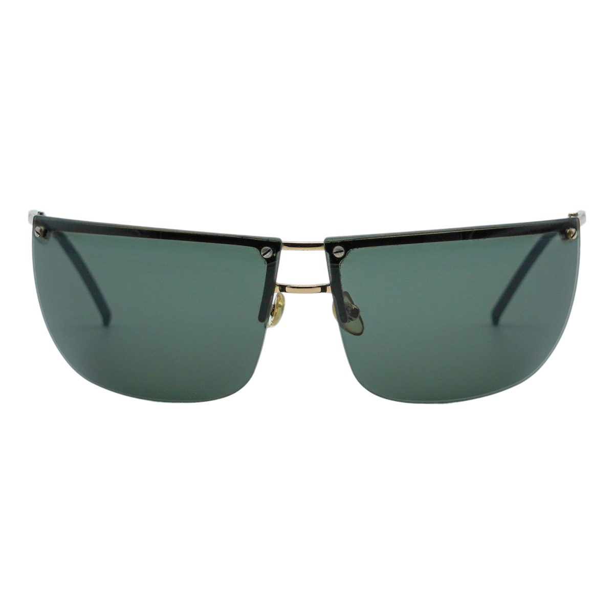 Gucci GG 2652/S Gold Metal Half Rimless Logo Y2K Sunglasses — photo 2