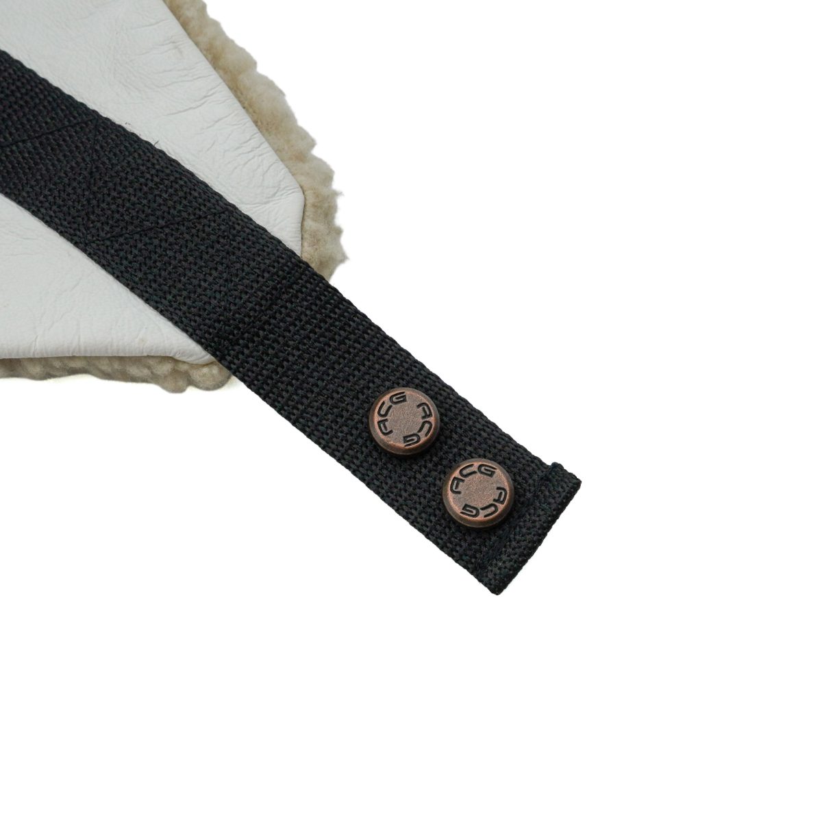 Nike ACG White Leather Shearling Lined Logo Ear Flap Hat — photo 8