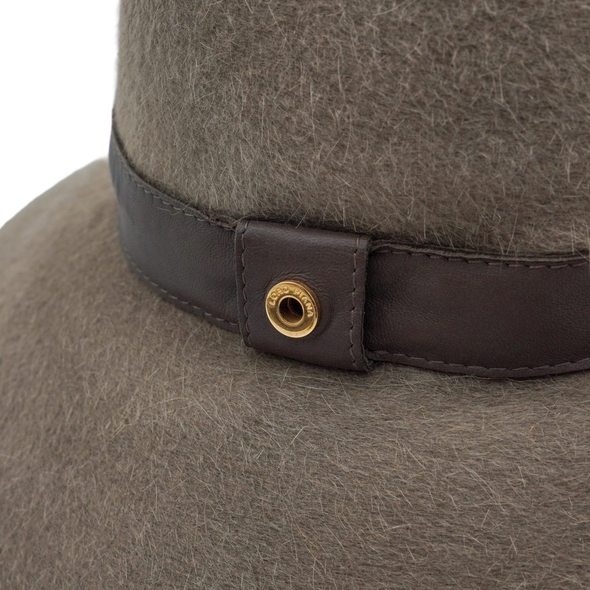 Loro Piana Olive Hare Fur Cashmere Wide Brim Womens Felt Hat — photo 6