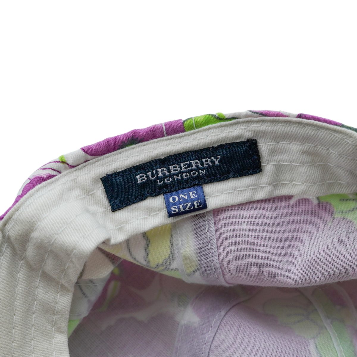 Burberry London Multicolor Floral Print Logo Baseball Cap — photo 7