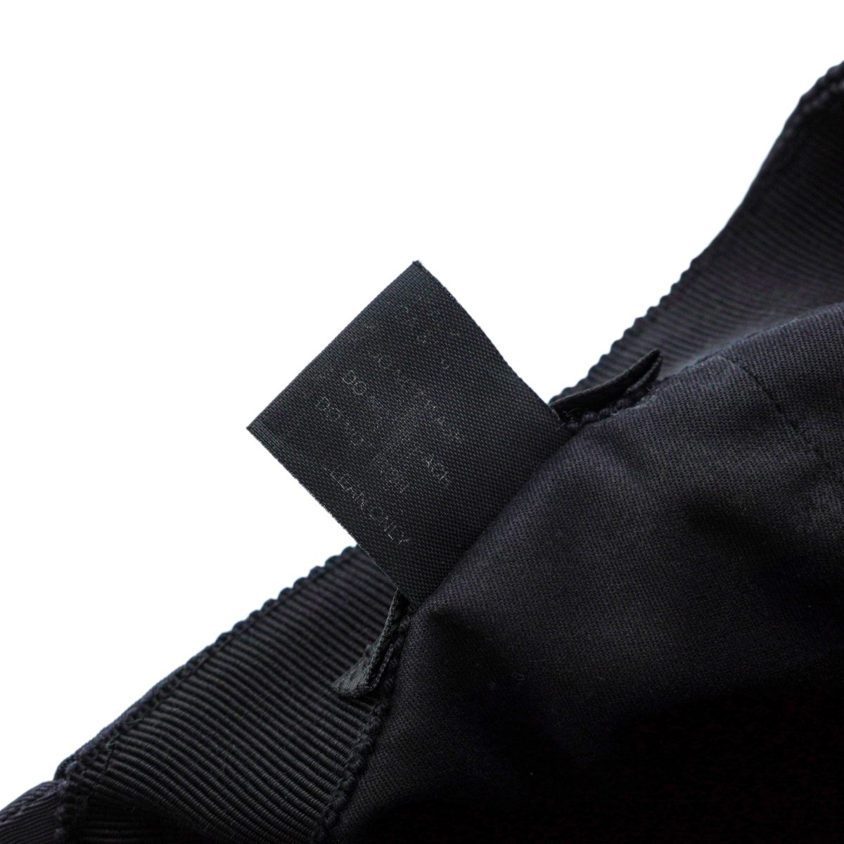 Vintage Prada Milano Black Nylon Tab Logo Baseball Cap — photo 10