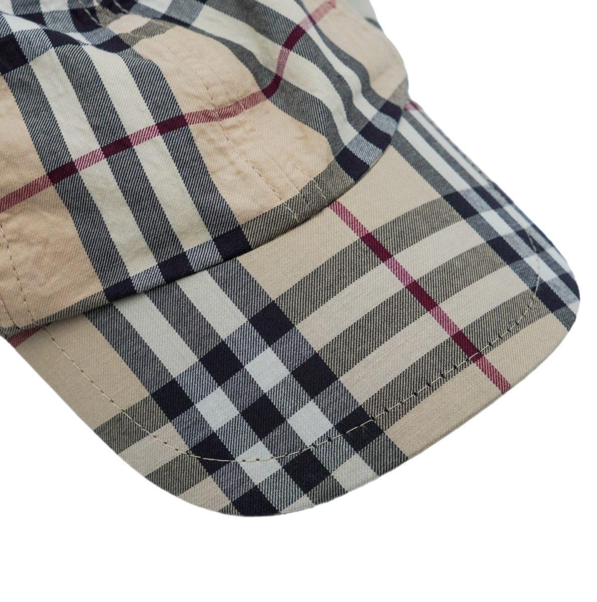 Vintage Burberry London Beige Nova Check Plaid Baseball Cap — photo 4