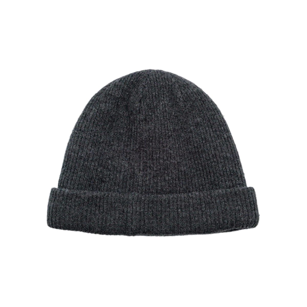 Acne Studios Dark Gray Wool Knit Embroidered Logo Beanie Hat — photo 2