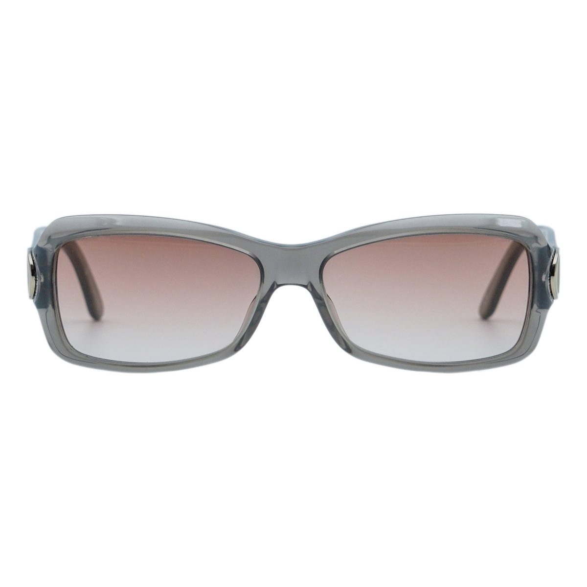 Vintage Dior Gray Gradient D Logo Rectangular Sunglasses — photo 2
