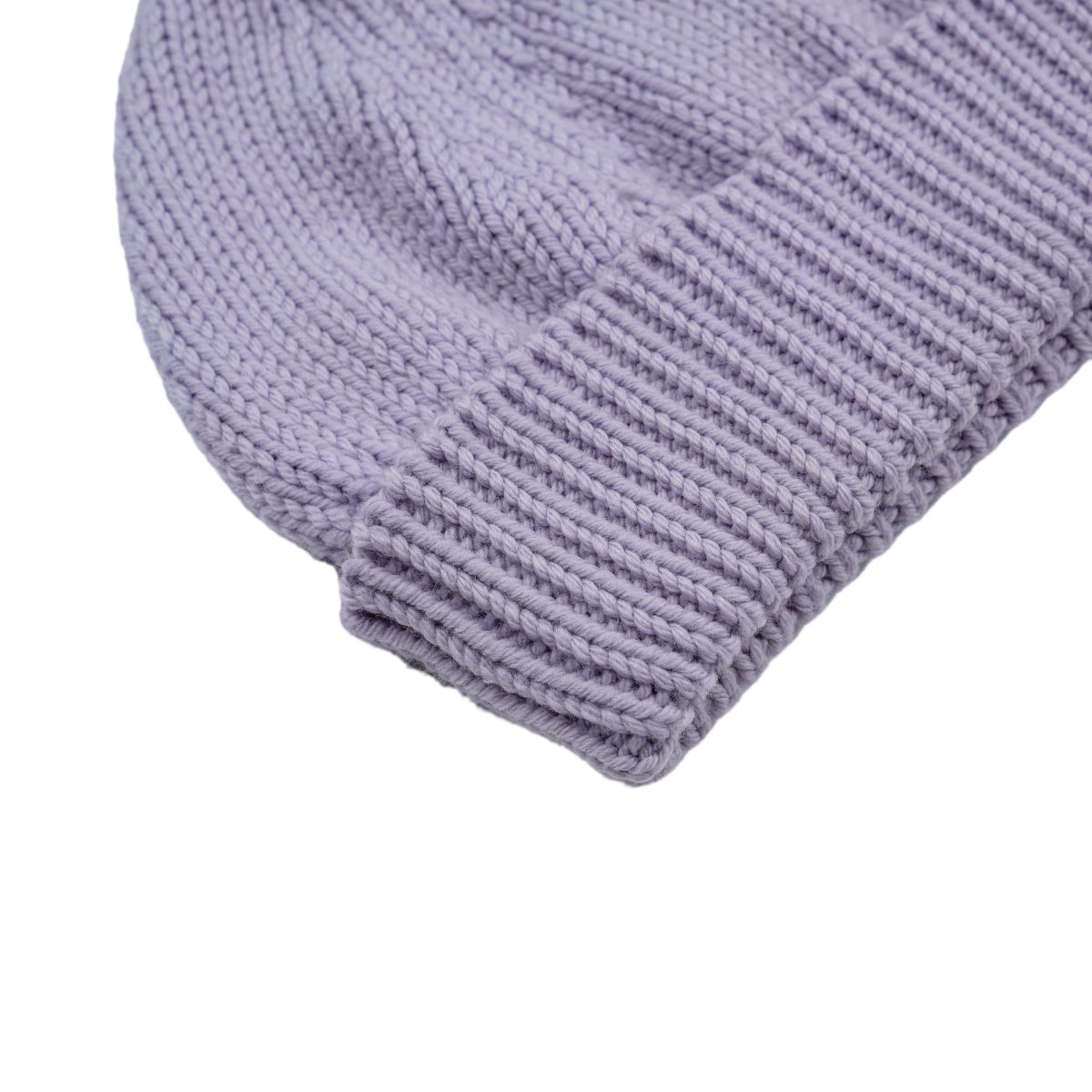 Prada Linea Rossa Label Knit Wool Lilac Purple Beanie Hat — photo 4
