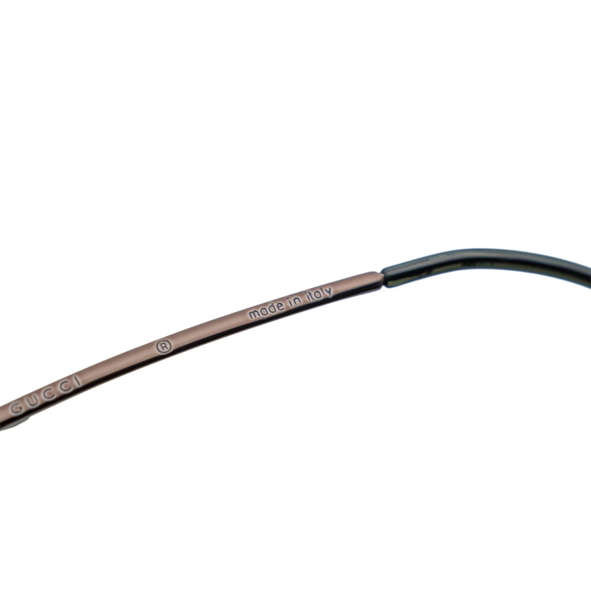 Vintage Gucci GG 2653 Brown Half Rimless Logo Sunglasses — photo 8