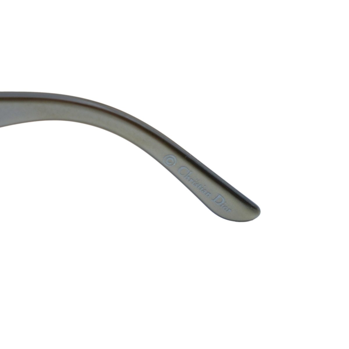 Vintage Dior Gray Gradient D Logo Rectangular Sunglasses — photo 6