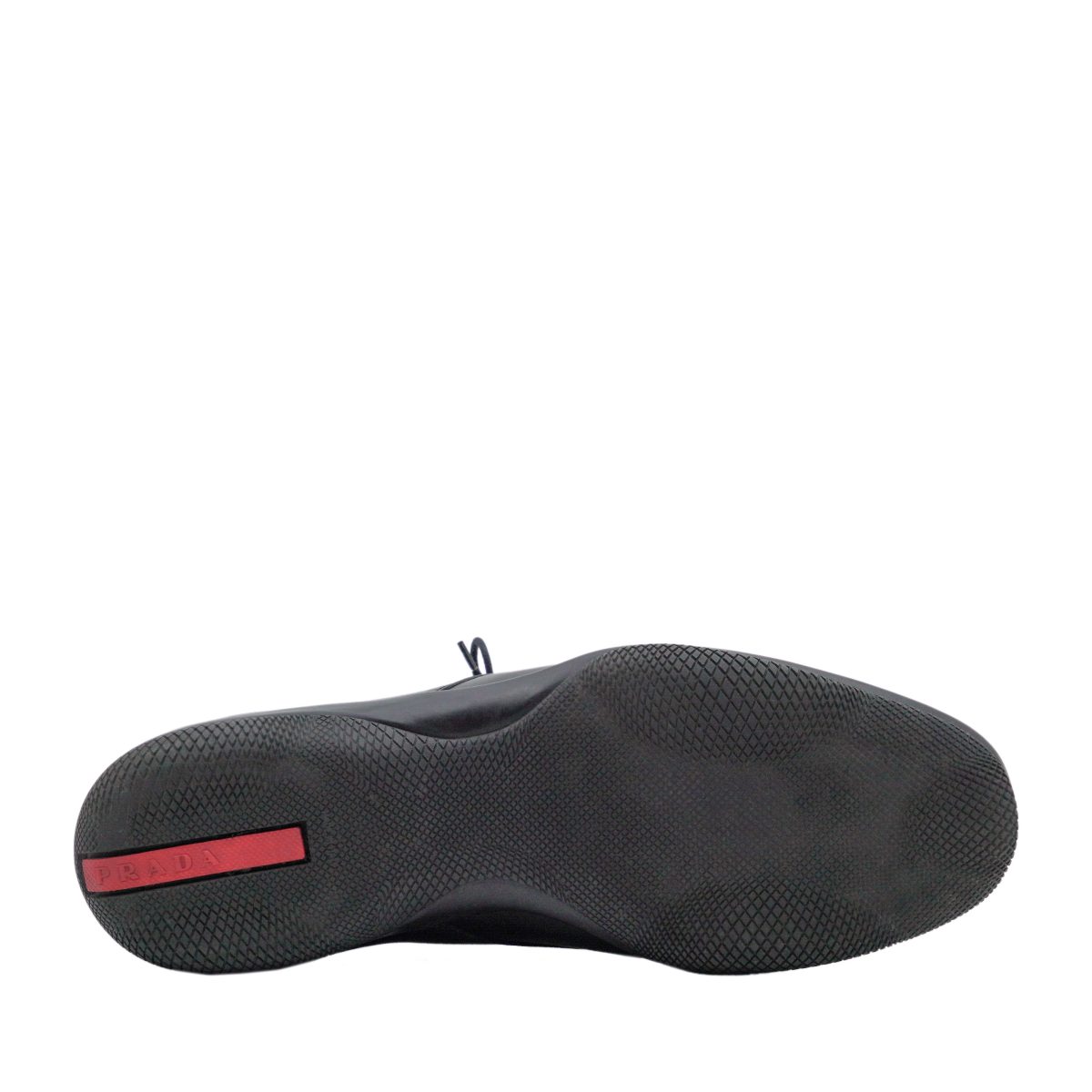 Vintage Prada Men's Black Smooth Leather Derby Formal Shoes — photo 6
