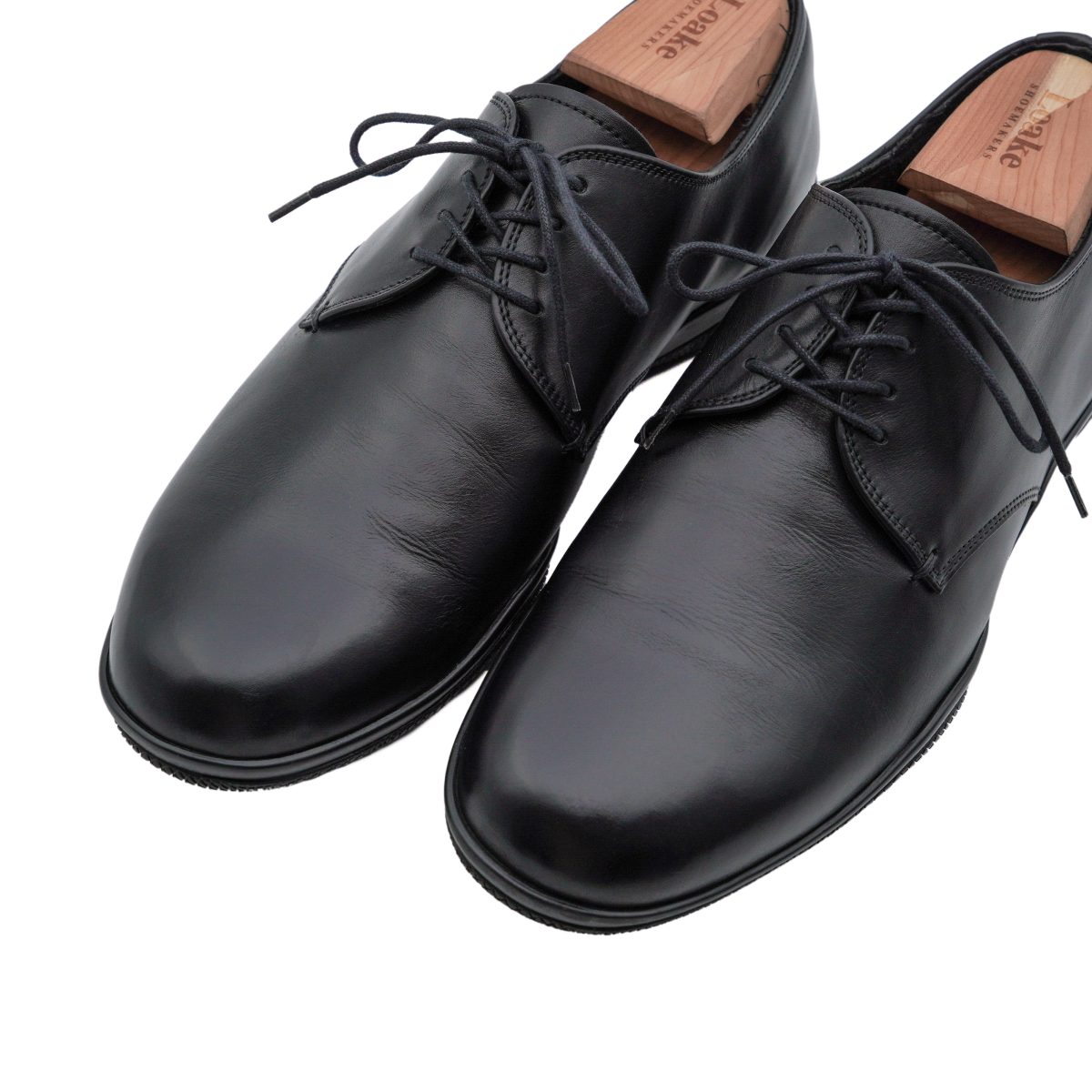 Vintage Prada Men's Black Smooth Leather Derby Formal Shoes — photo 7