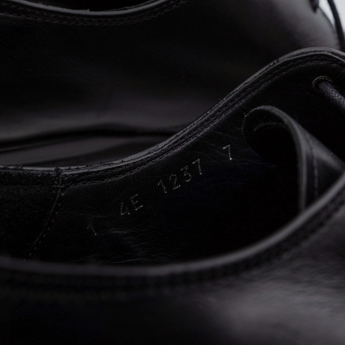Vintage Prada Men's Black Smooth Leather Derby Formal Shoes — photo 9