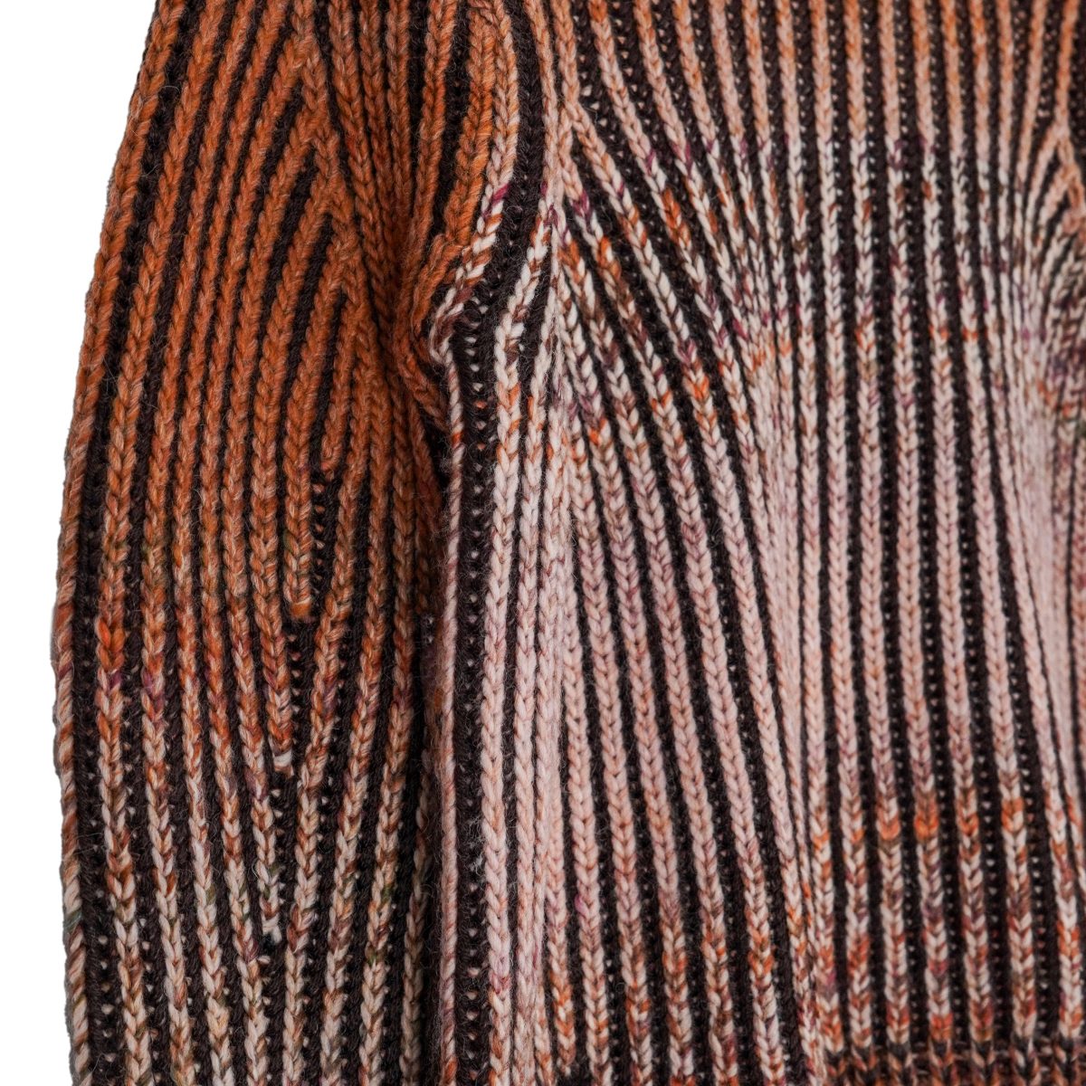 Acne Studios Brown Wool Blend Chunky Knit Crewneck Sweater — photo 5