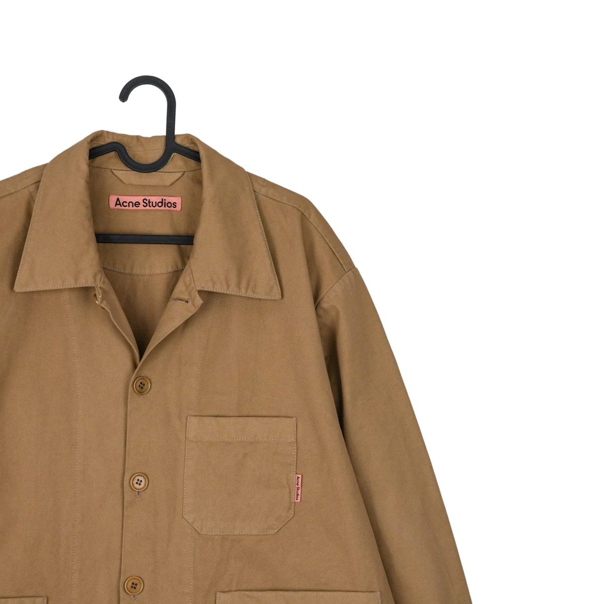 Acne Studios Brown Utility Workwear Patch Logo Chore Jacket — photo 3