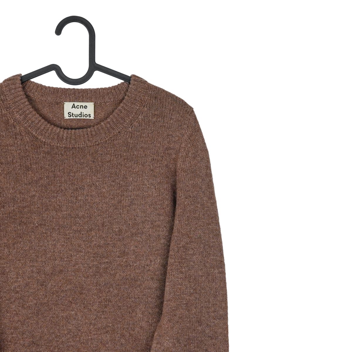 Acne Studios AW2016 Brown Shetland Wool Crewneck Sweater — photo 4
