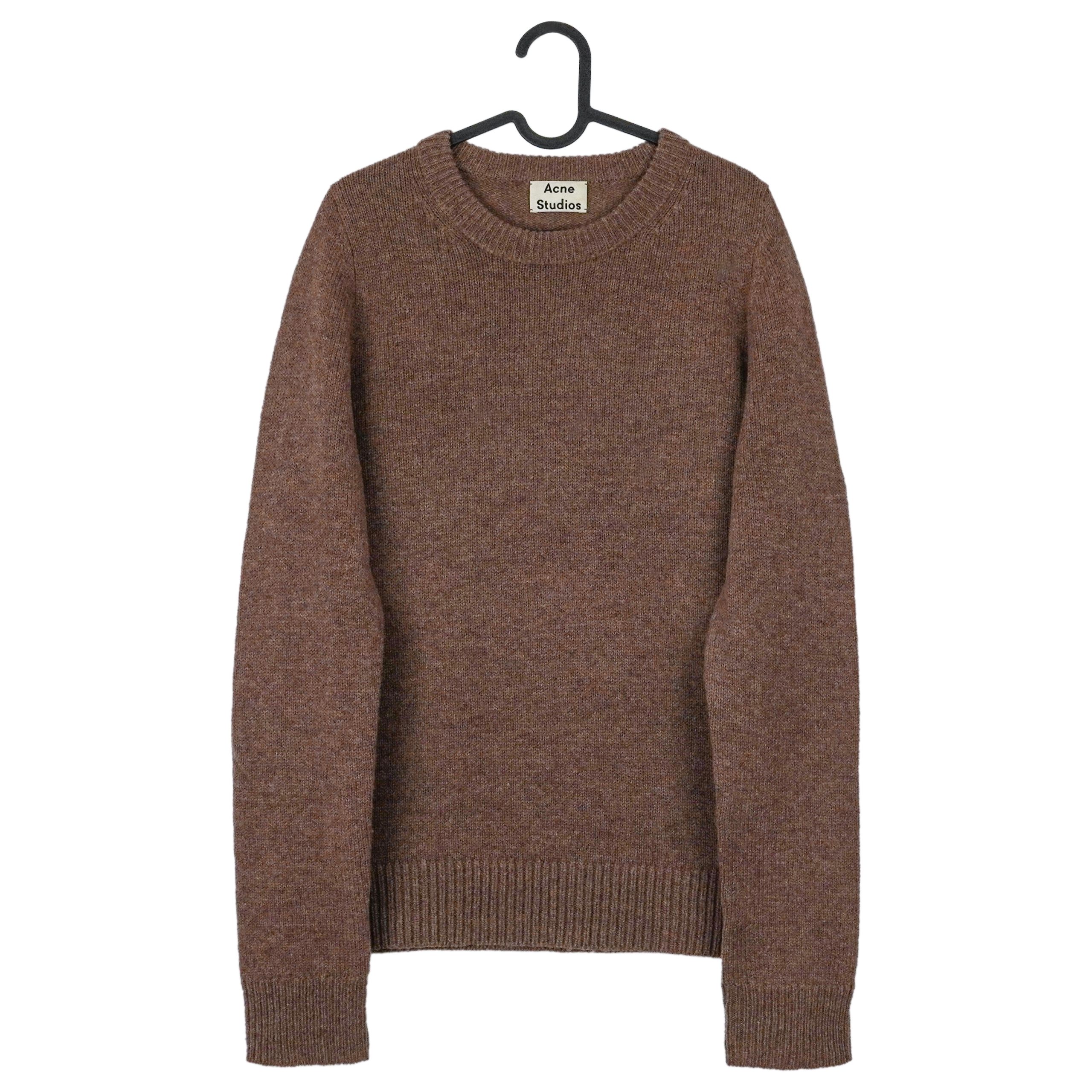 Acne Studios AW2016 Brown Shetland Wool Crewneck Sweater