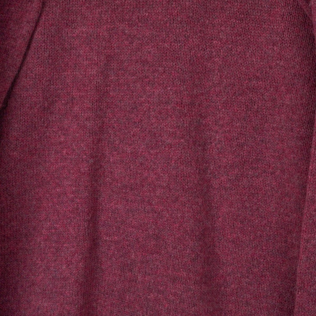 Acne Studios Deniz Burgundy Melange Wool Crewneck Sweater — photo 5