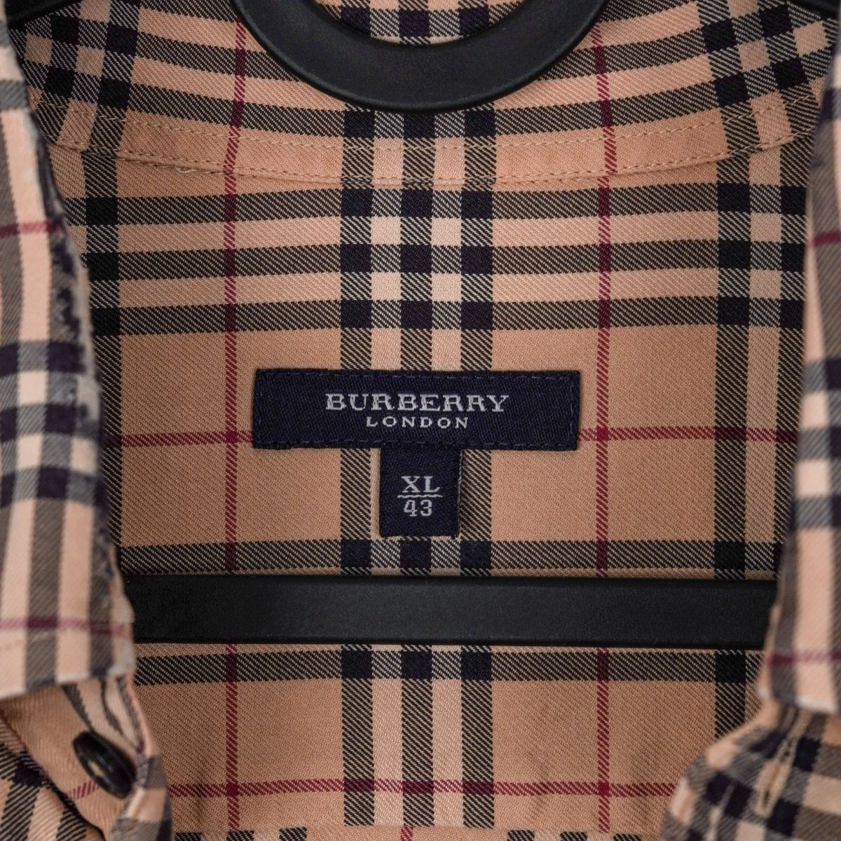 Burberry London Beige Nova Check Plaid Button Down Shirt — photo 8