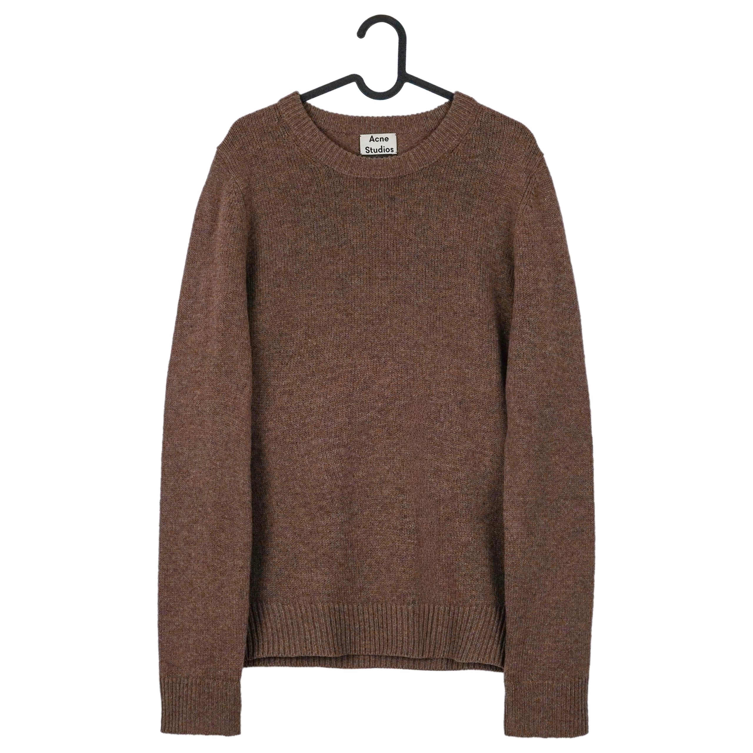 Acne Studios AW2016 Brown Shetland Wool Crewneck Sweater