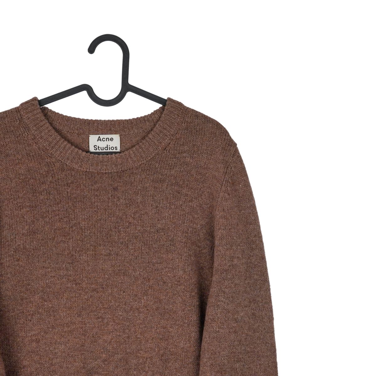 Acne Studios AW2016 Brown Shetland Wool Crewneck Sweater — photo 4