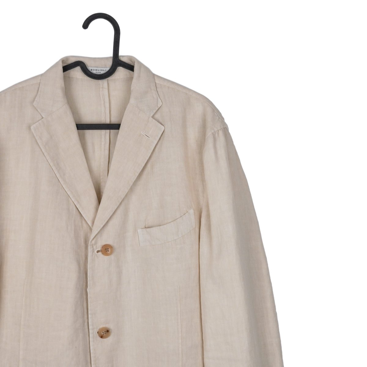 Boglioli Beige Linen Open Weave Tailored Blazer K Jacket — photo 4