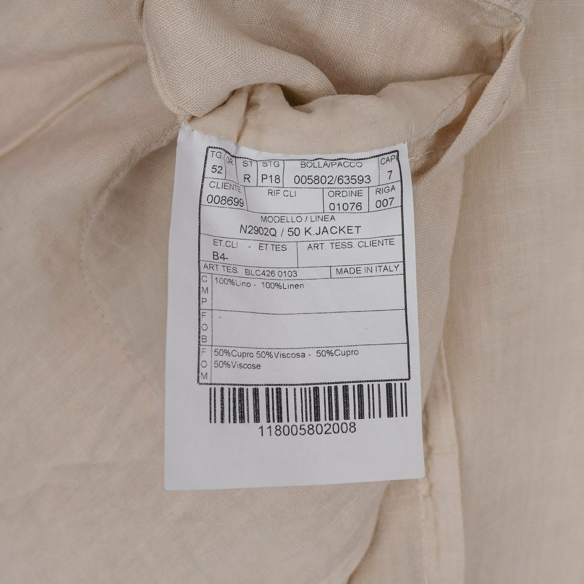 Boglioli Beige Linen Open Weave Tailored Blazer K Jacket — photo 11