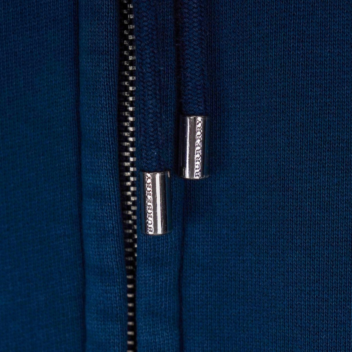 Burberry Claredon Blue Embroidered Logo Hoodie Sweatshirt — photo 7