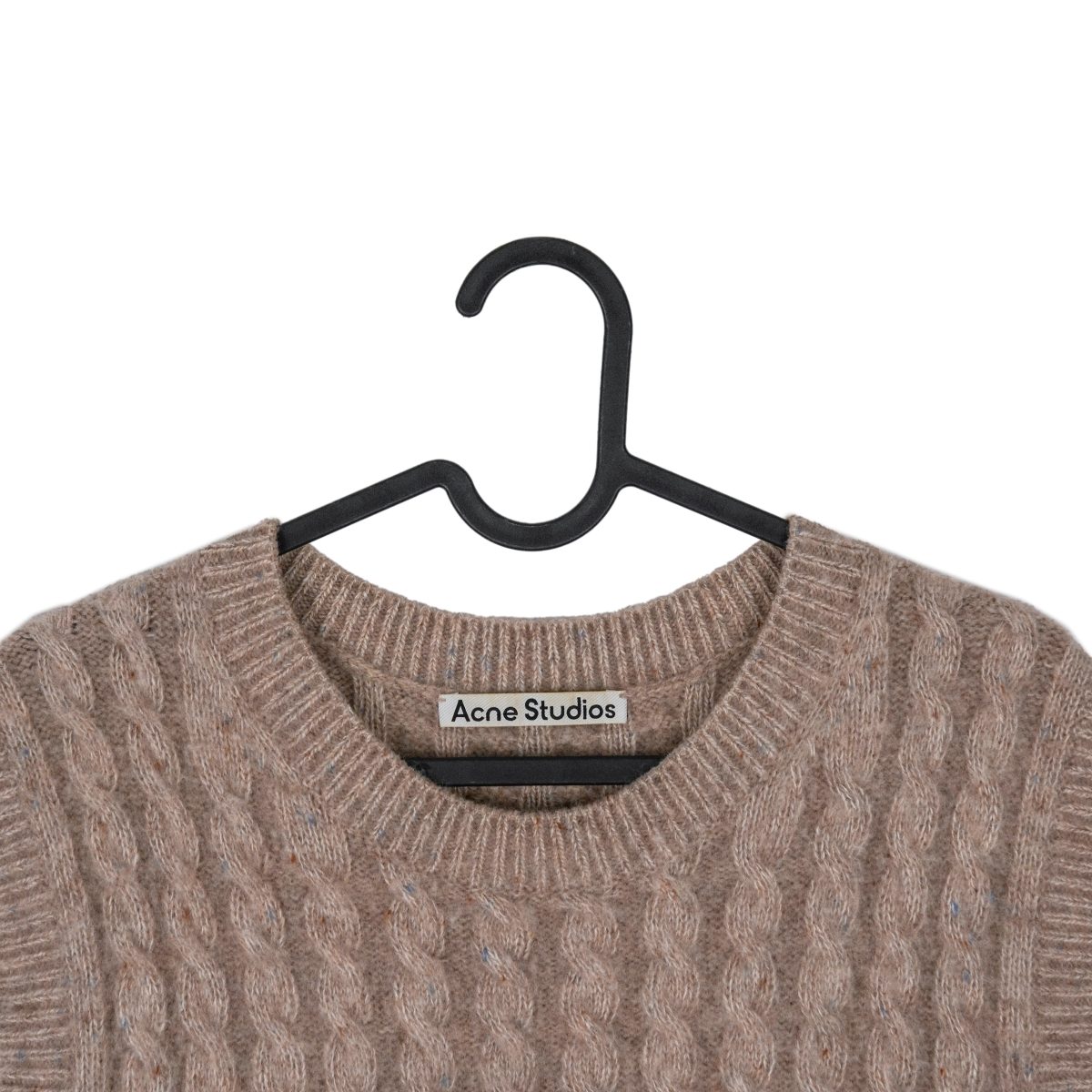 Acne Studios Beige Wool Cashmere Textured Knit Vest Sweater — photo 3