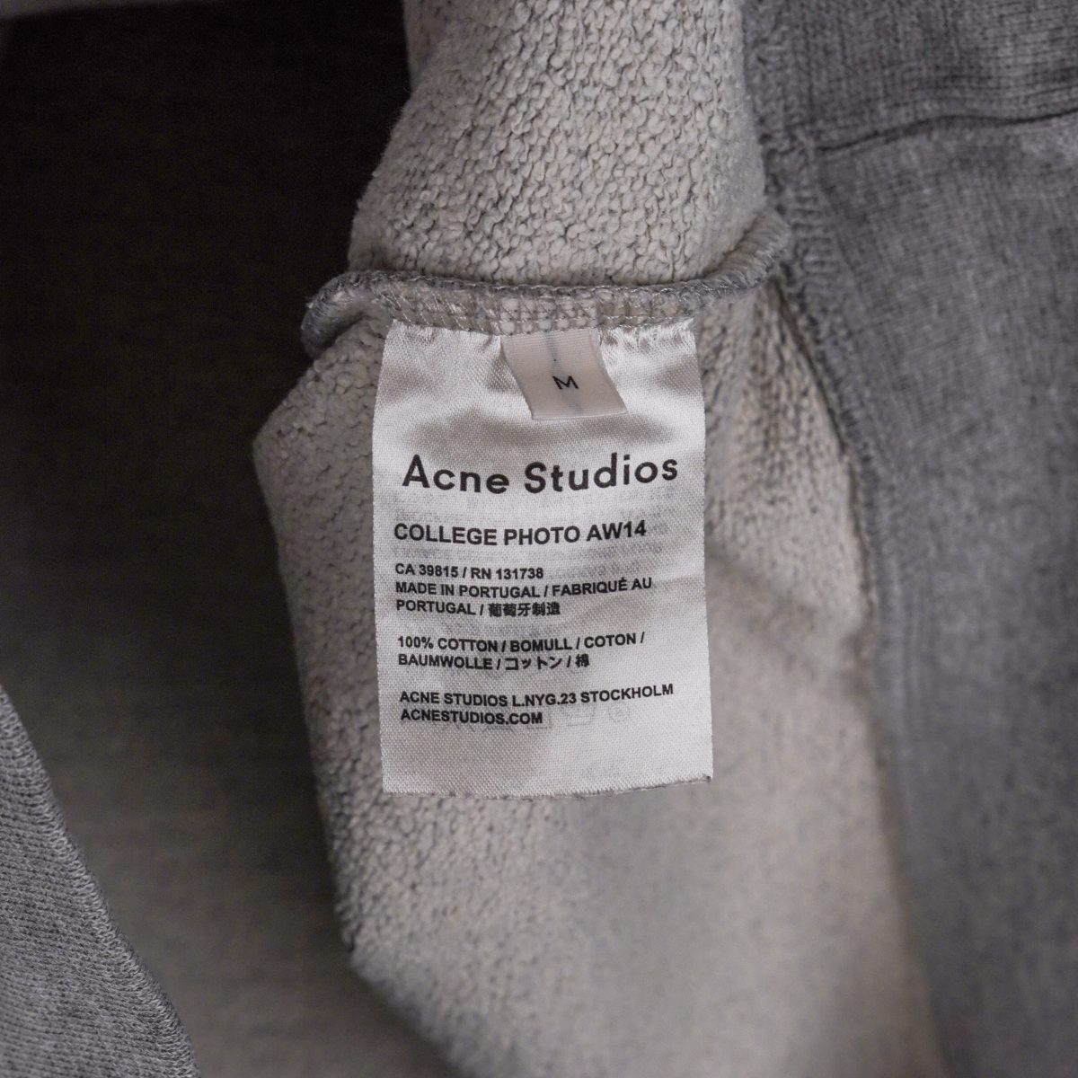 Acne Studios AW14 Gray I Want More Print Crewneck Sweatshirt — photo 6