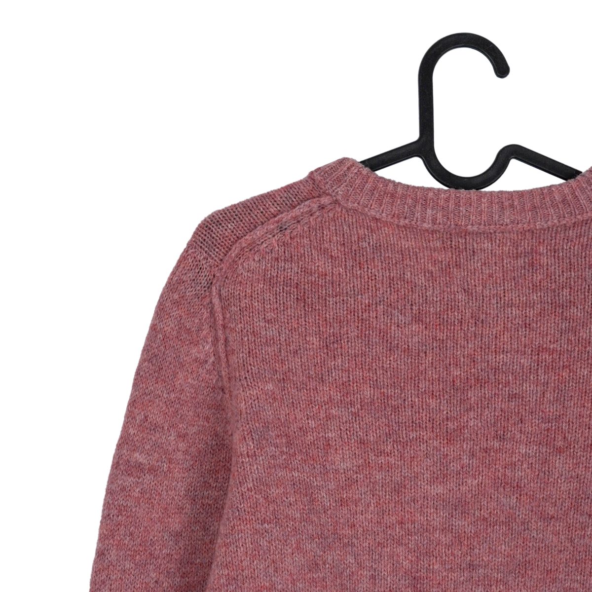 Acne Studios Dusty Pink Wool Knit Crewneck Womens Sweater — photo 6