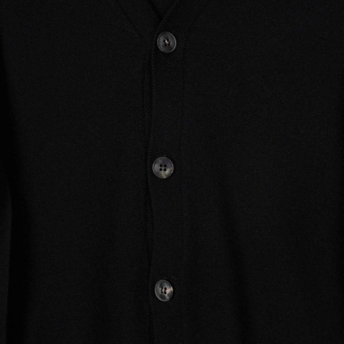 Boglioli Milano Black Wool Knit Lightweight Cardigan Sweater — photo 5