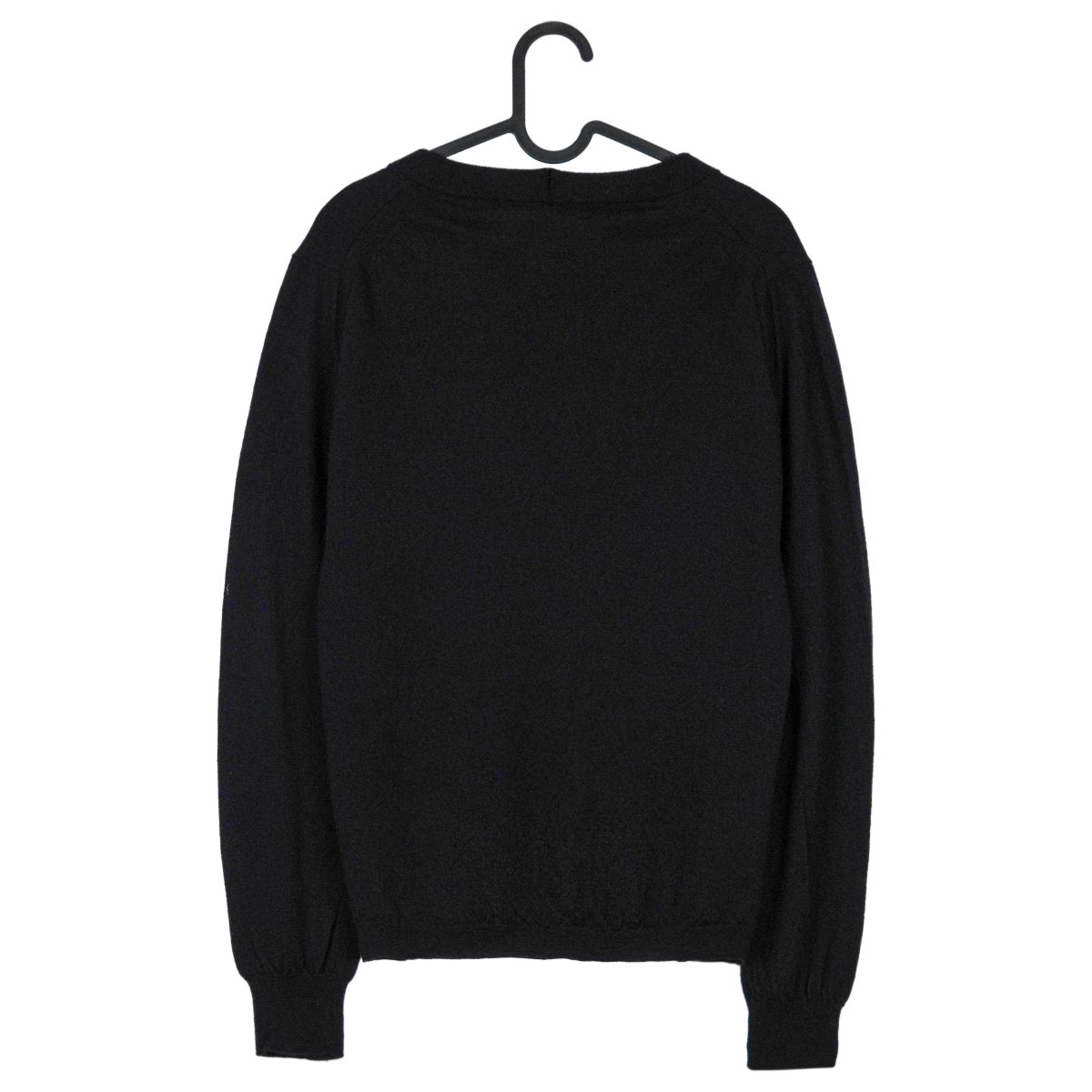 Boglioli Milano Black Wool Knit Lightweight Cardigan Sweater — photo 2