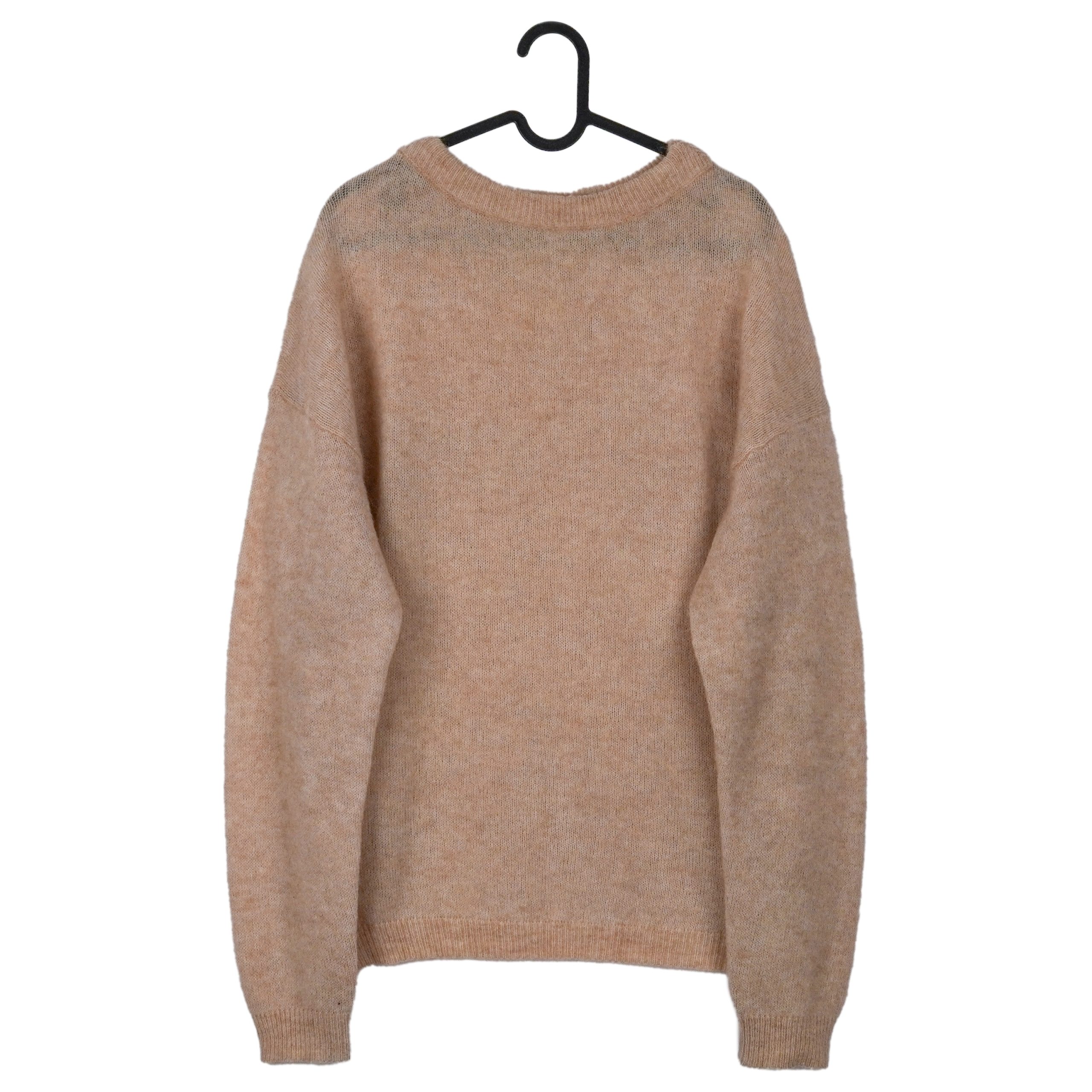 Acne Studios Dramatic Moh Beige Wool Blend Oversized Sweater