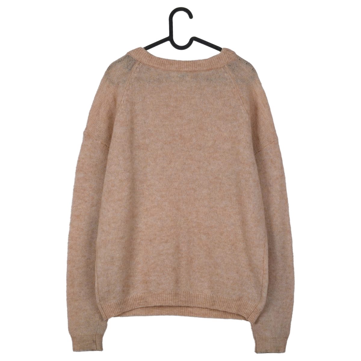 Acne Studios Dramatic Moh Beige Wool Blend Oversized Sweater — photo 2