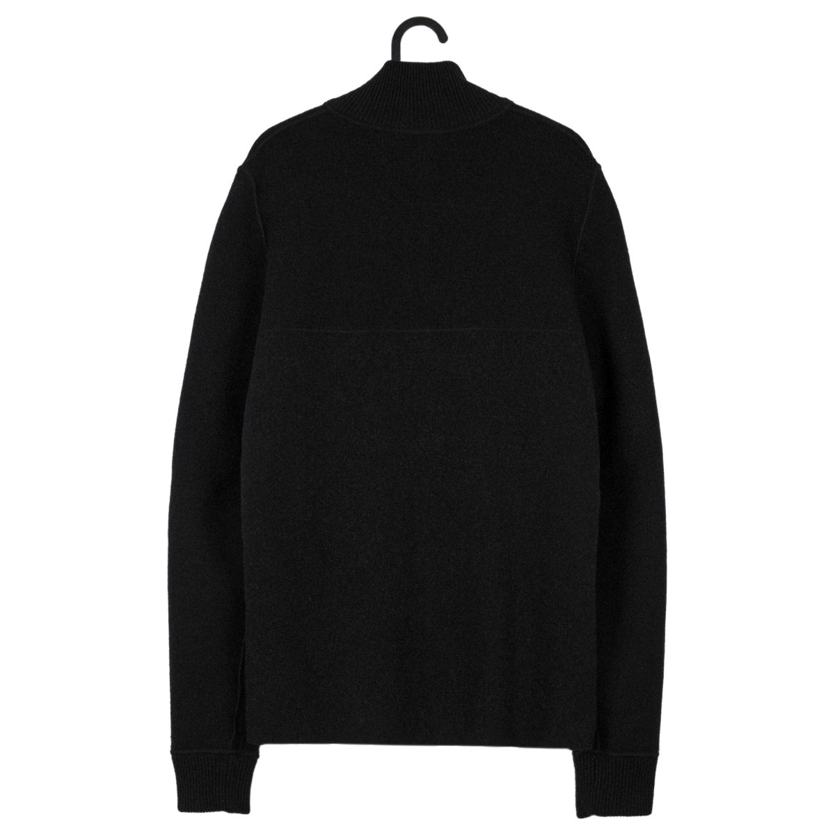 Prada Milano Black Gray Wool Knit Reverse Double Zip Sweater — photo 2