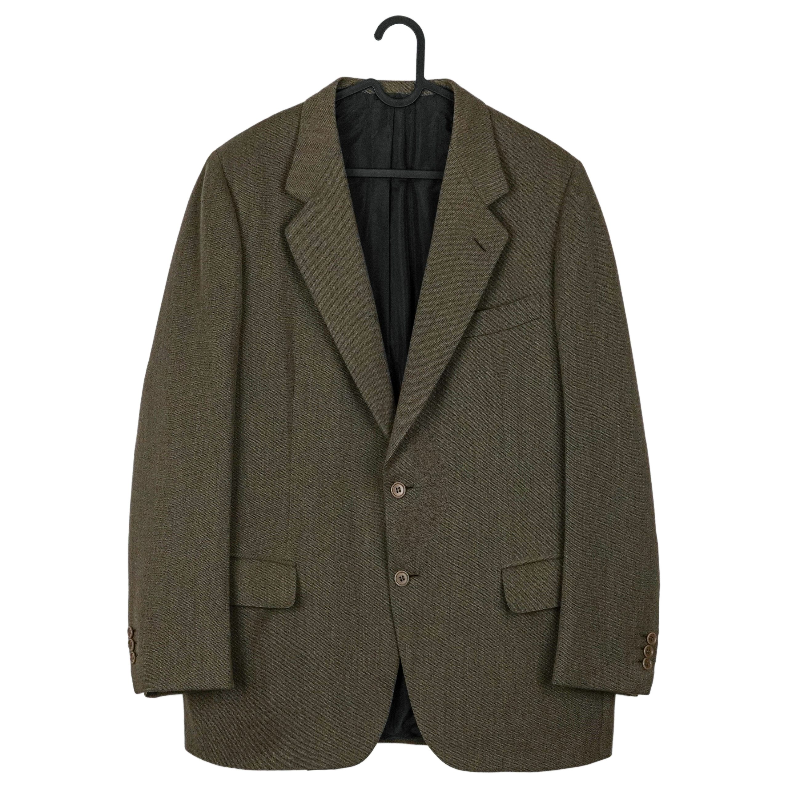 Brioni Roman Style Olive Brown Wool Tailored Blazer Jacket
