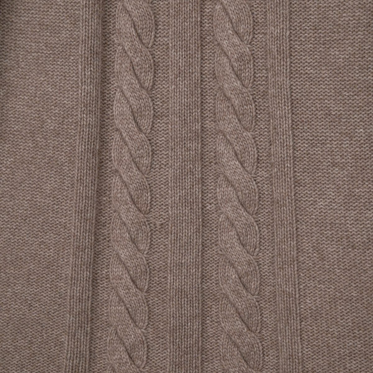 Prada Milano Cashmere Brown Cable Knit Wool Womens Sweater — photo 5