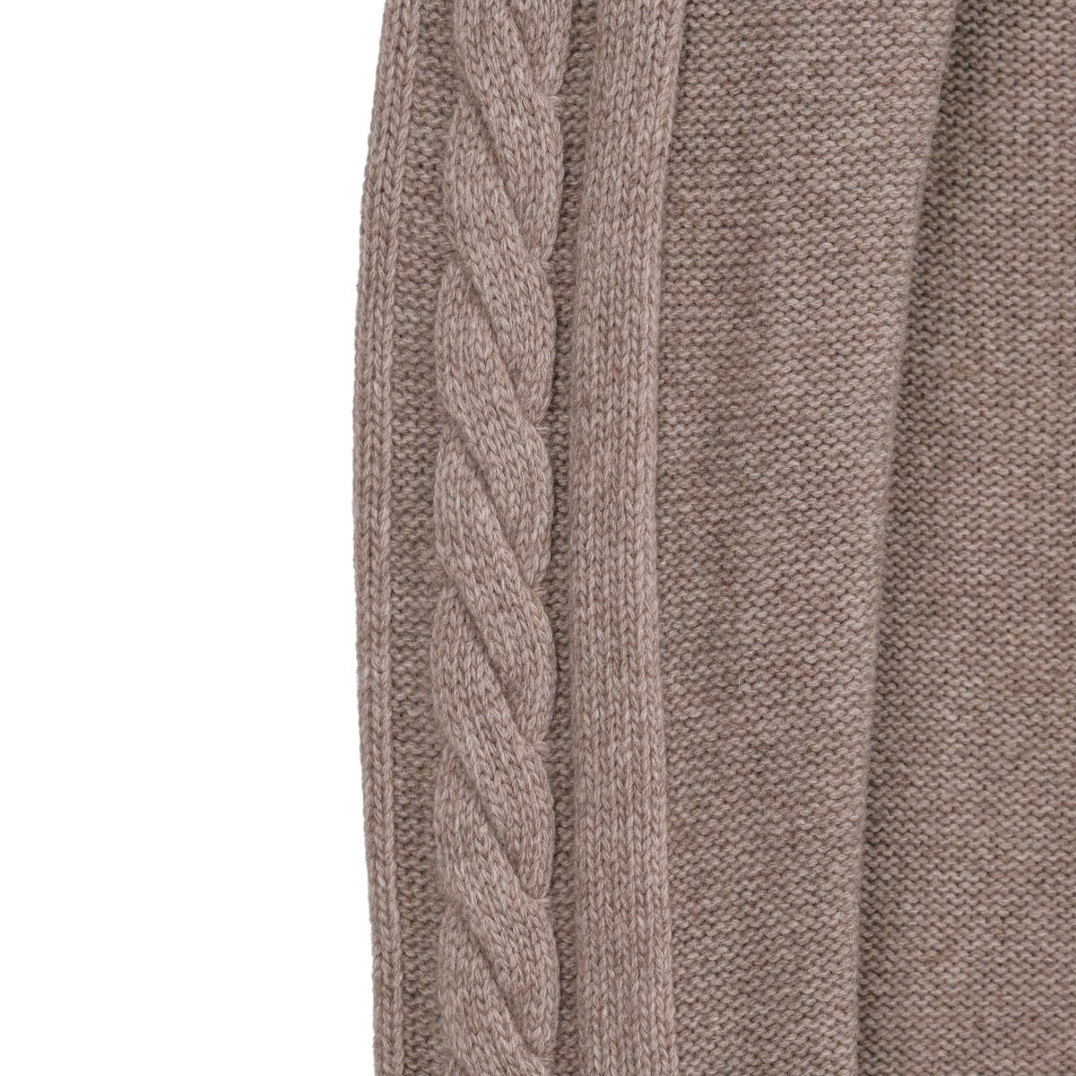 Prada Milano Cashmere Brown Cable Knit Wool Womens Sweater — photo 6