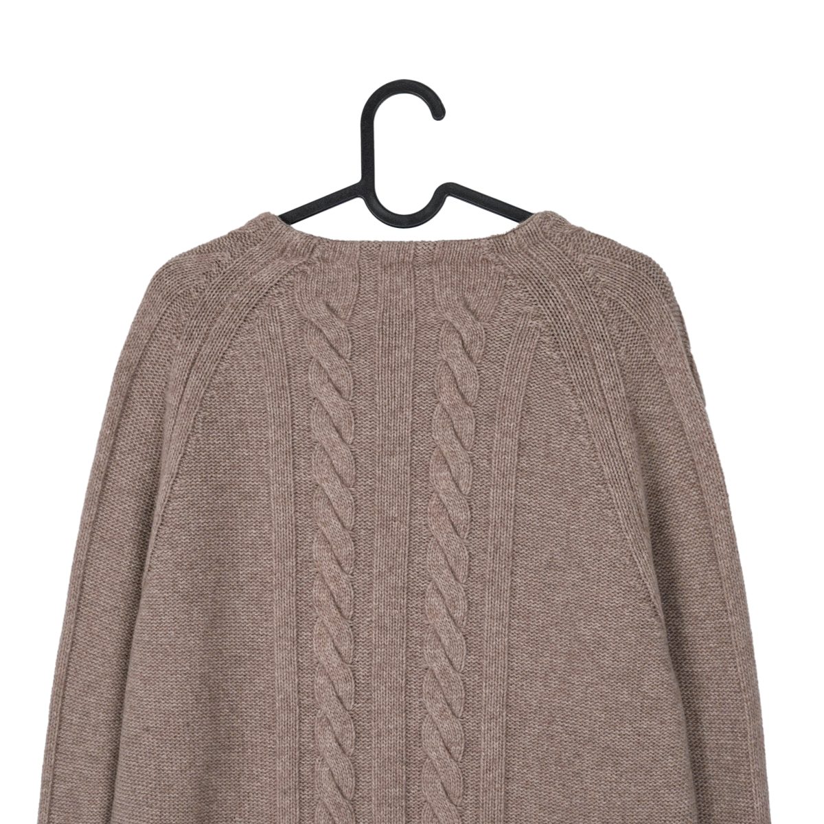 Prada Milano Cashmere Brown Cable Knit Wool Womens Sweater — photo 7