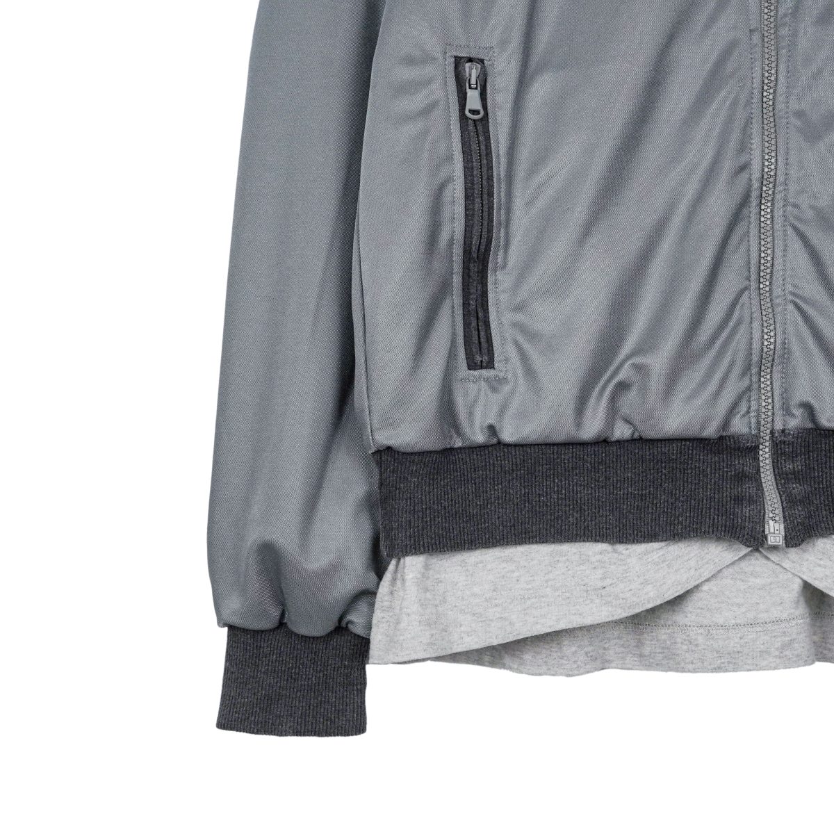 Dolce Gabbana Gray Layered Embroidered Logo Bomber Jacket — photo 6