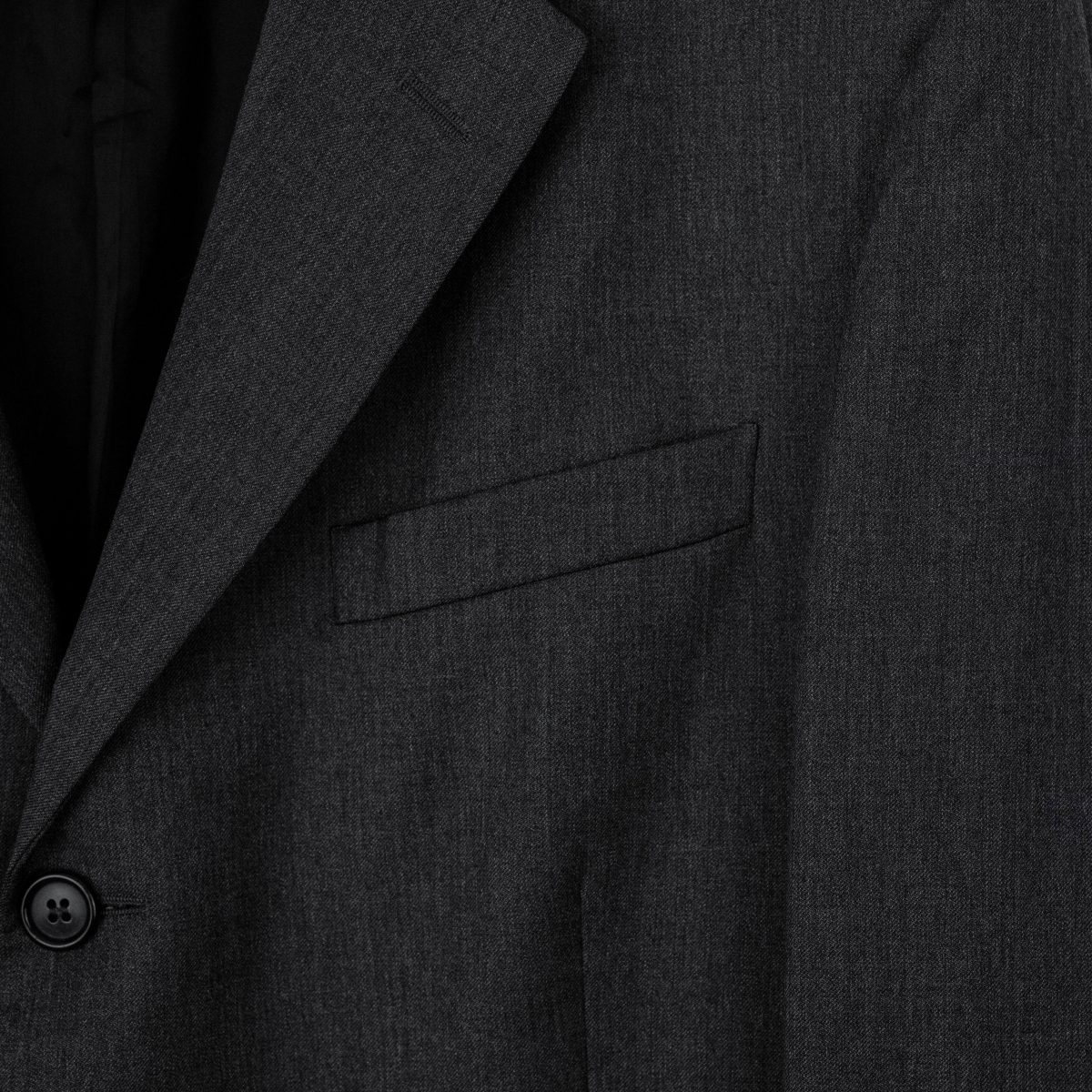Vintage Prada Milano AW 2006 Gray Virgin Wool Blazer Jacket — photo 6