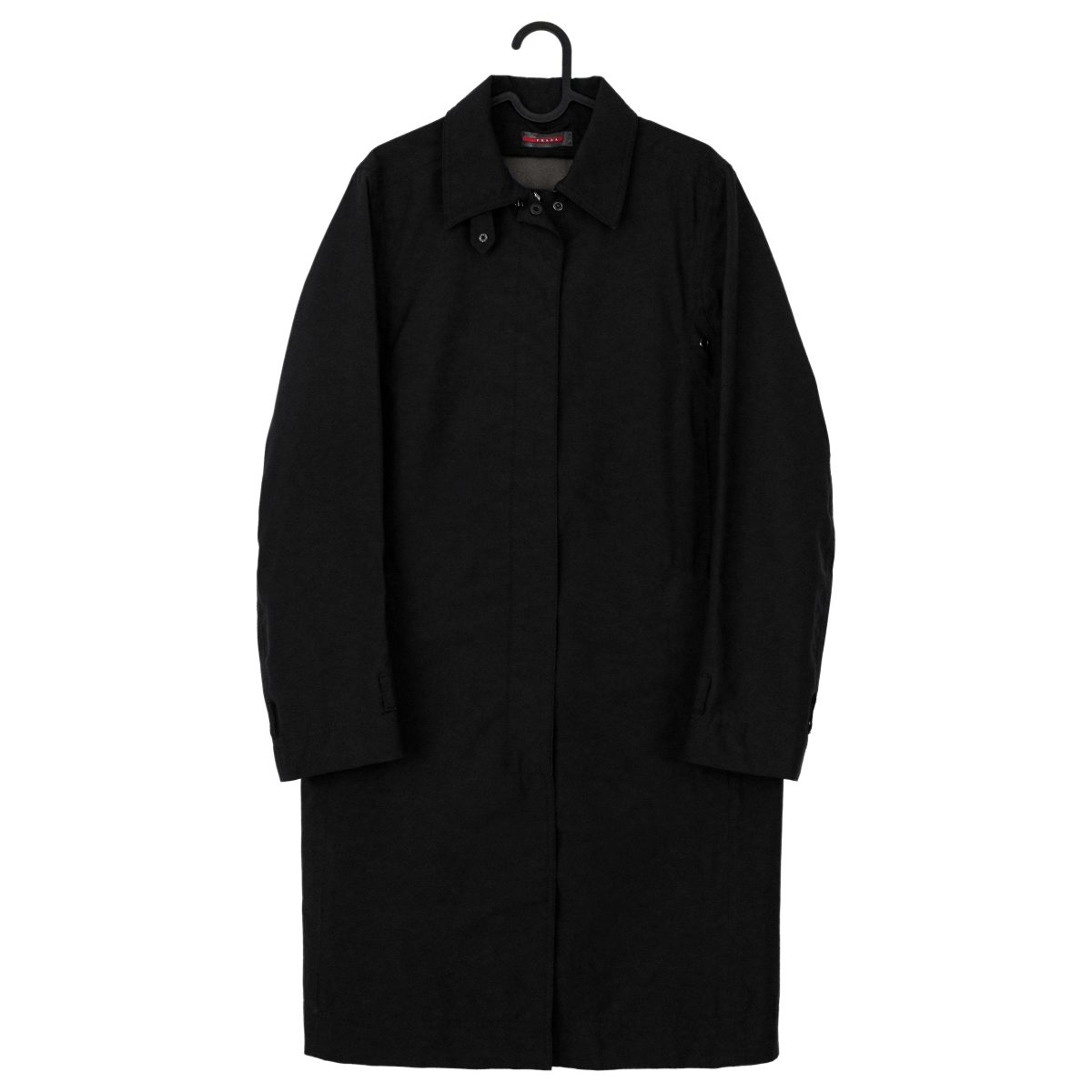 Prada Trench Donna Navy Nylon Gore Tex Womens Coat Jacket
