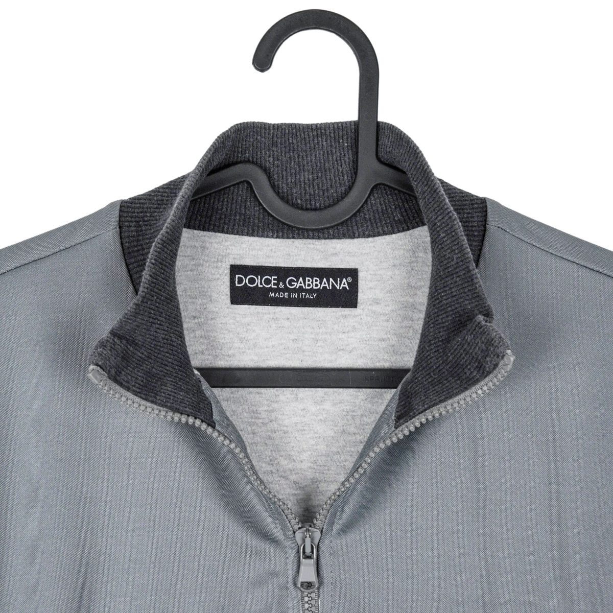Dolce Gabbana Gray Layered Embroidered Logo Bomber Jacket — photo 3