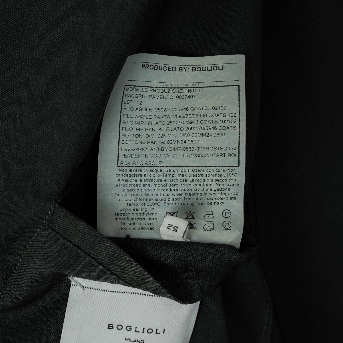 Boglioli Milano Black Wool Formal Tailored Blazer K Jacket — photo 11
